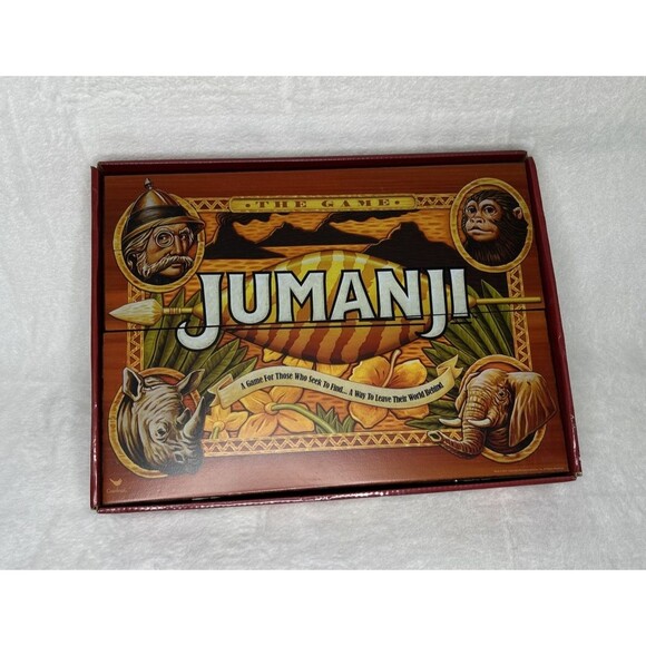 Jumanji the Game Real Wooden Box Edition of the Classic Adventure Board Game - Picture 1 of 3